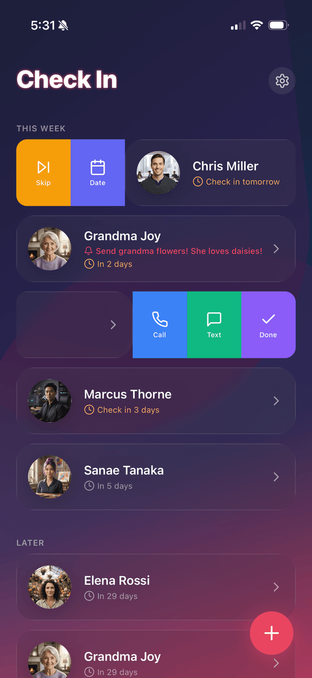 Message templates library